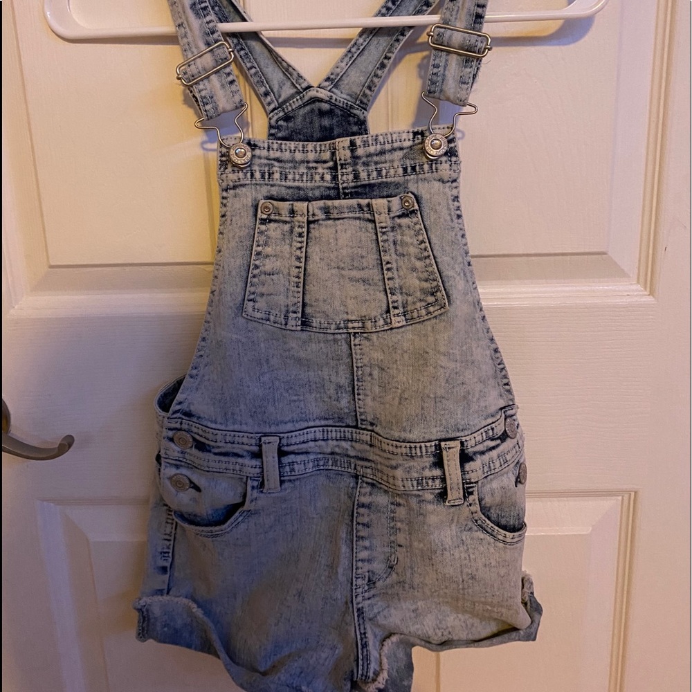 Jean overall shorts